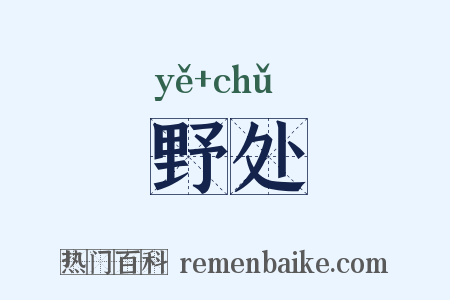 野处是什么意思的图片